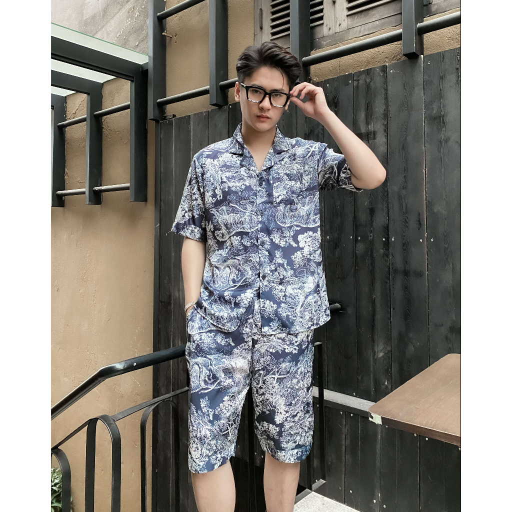 Bộ đồ ngủ nam Pijama lụa cao cấp mềm mịn,thoáng mát với thiết kế tinh tế, đường may tỉ mỉ TJ01-Beemanor