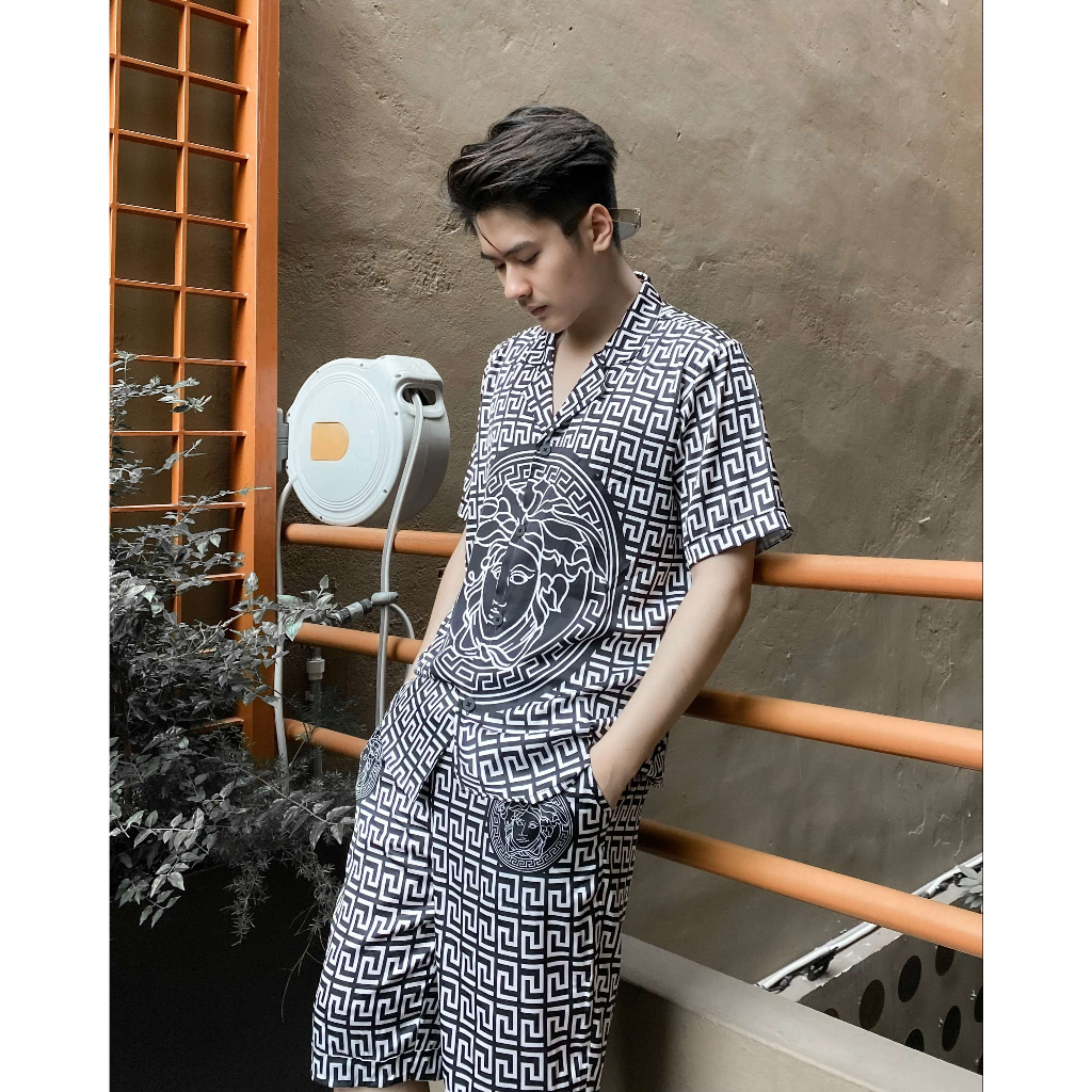 Bộ đồ ngủ nam Pijama lụa cao cấp mềm mịn,thoáng mát với thiết kế tinh tế, VC05- Beemanor