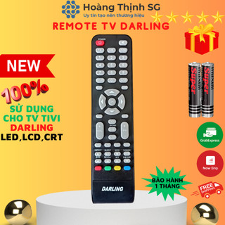 Remote điều khiển tivi darling, điều khiển tv darling các dòng led / lcd / smart tv - tặng kèm pin