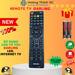Remote điều khiển tivi DARLING, điều khiển TV DARLING các dòng tivi Internet / TV LED - Tặng kèm pin