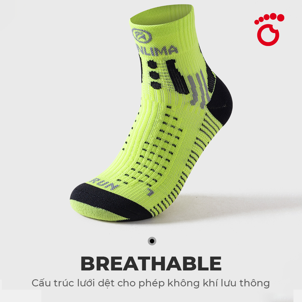 Tất vớ chạy bộ PACE Speed Up cao cổ nam nữ chuyên nghiệp dành cho runner chạy marathon thoáng khí chống sốc TCB02