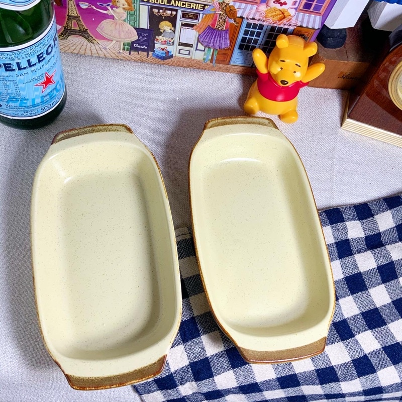 khay nướng đút lò (2hand) gốm nhật, gốm sứ nhật bản