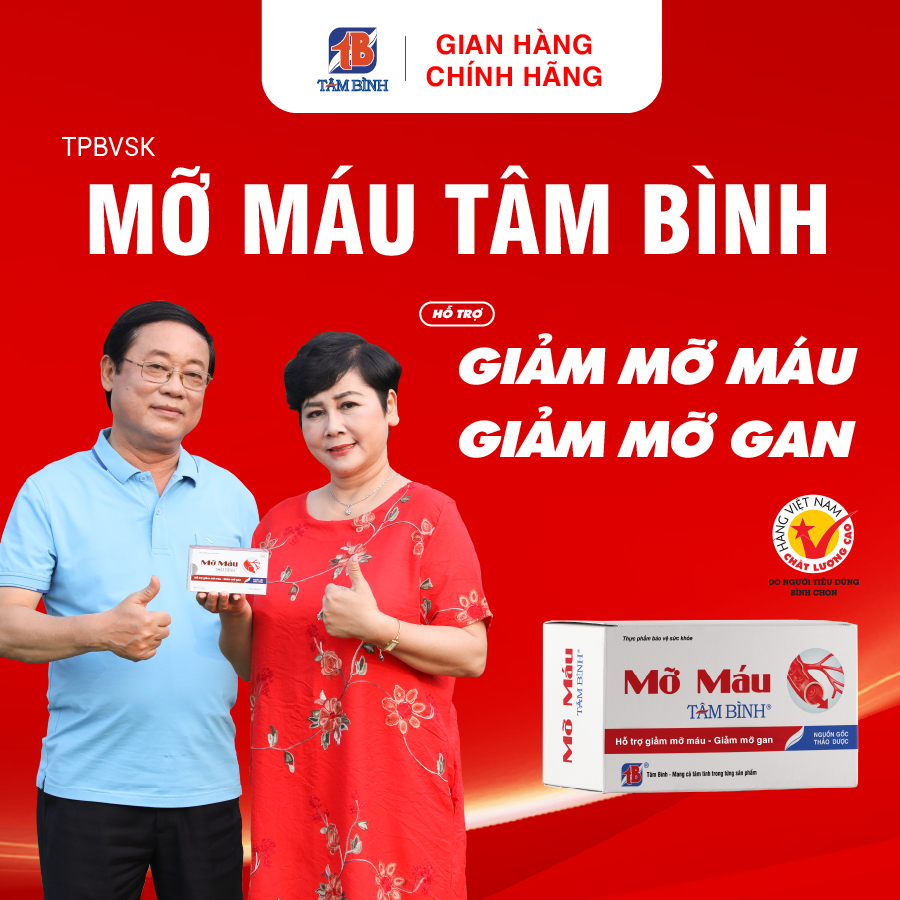 [Ưu Đãi] combo 6 hộp Mỡ Máu Tâm Bình - Hỗ trợ giảm mỡ máu, giảm cholesterol, gan nhiễm mỡ