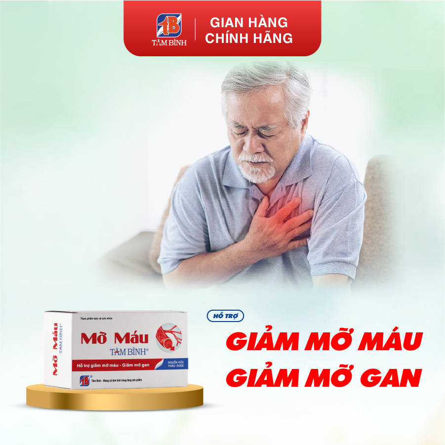 [Ưu Đãi] combo 6 hộp Mỡ Máu Tâm Bình - Hỗ trợ giảm mỡ máu, giảm cholesterol, gan nhiễm mỡ