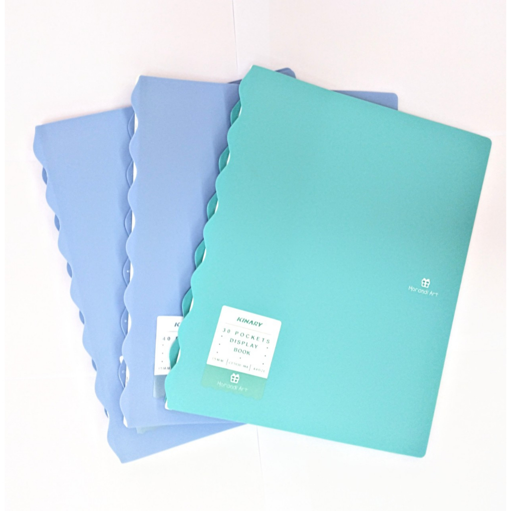 Bìa File Lá A4 Kinary Lưu Trữ Tài liệu 30 Lá 40 Lá Morandi Màu Pastel Siêu Xịn