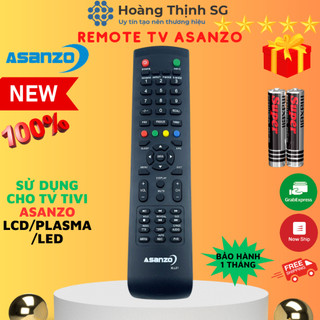 Remote điều khiển tivi asanzo xll21, điều khiển tv asanzo xll21 - tặng kèm pin