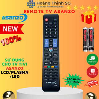Remote điều khiển tivi Asanzo , điều khiển TV Asanzo - Tặng kèm pin