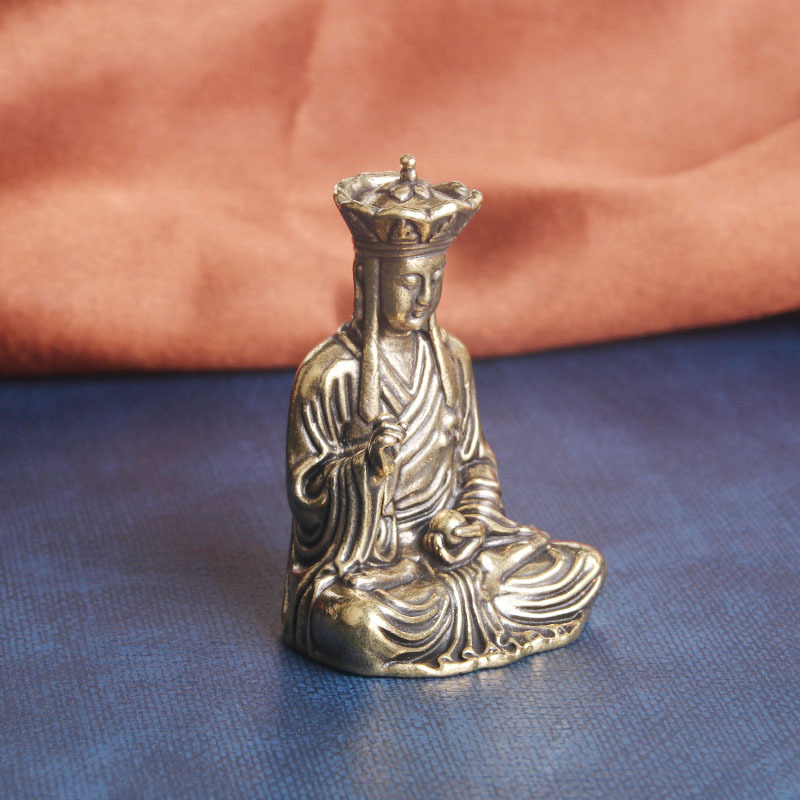 Vật phẩm trưng bày bằng đồng - Hình phật tam tạng - Tượng đồng phải có luôn mang theo bên mình