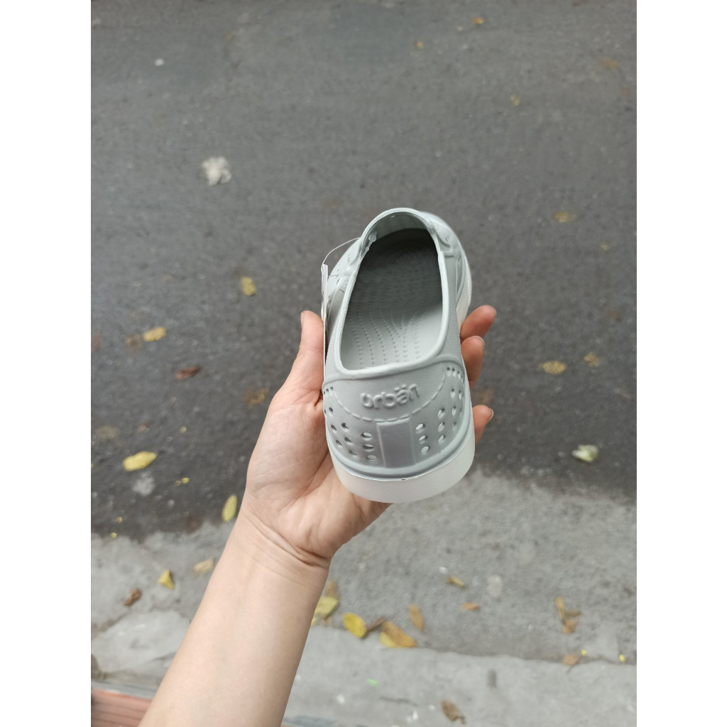 Giày Đi Mưa OBAN Nam Nữ, Sản phẩm unisex nhựa đúc khối nguyên đôi bền bỉ, đi mưa đi nước màu ghi xám