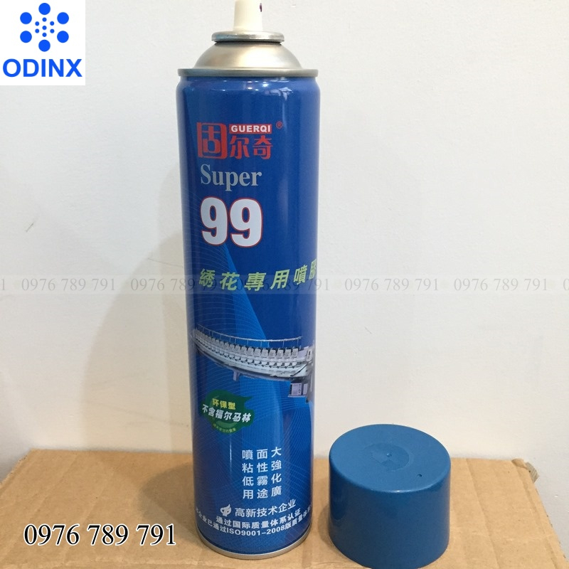 Keo Dán Xốp Dán Tường Chuyên Dụng Dạng Xịt - Keo Dán Đa Năng Siêu Bám Dính Keo dán mút, xốp Super 99 600 ml ODINX