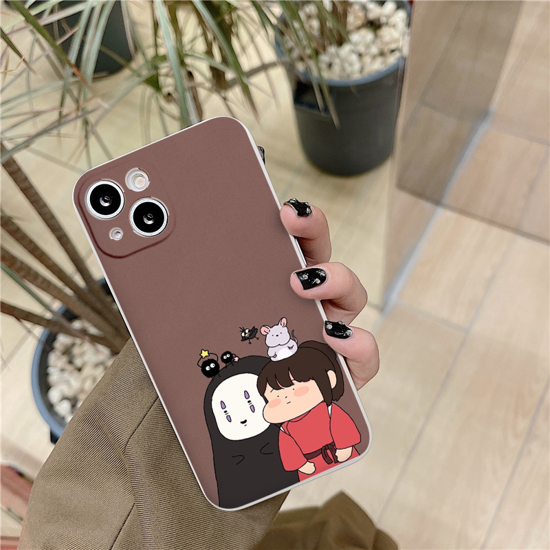 Ốp Điện Thoại cô bé áo đỏ bên Vô Diện siêu cưng 13 14 Pro Max 7 8 6S Plus iP 11 12 Pro XR X XS Max e5702