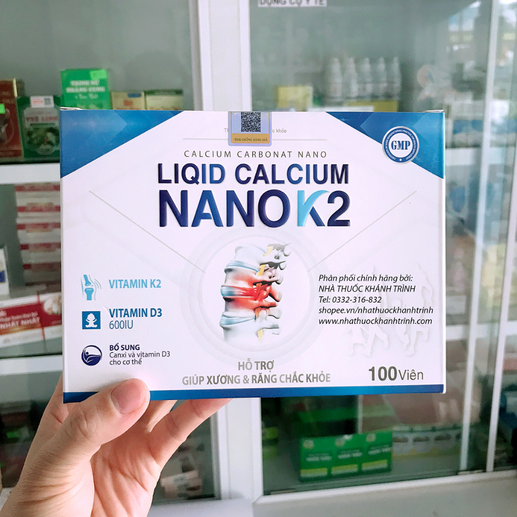 Liquid Calcium Nano K2 hộp 100 viên