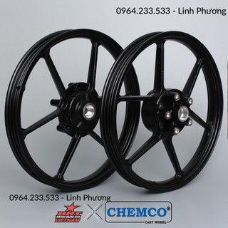 Hàng chính hãng mâm exciter150 black - 1.6-1.6-17 - brt chemco ex150 yamaha