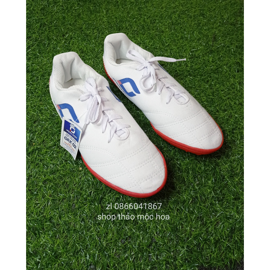 ⚡Khâu full đế ⚡Giày vải nam đá bóng , đá banh siêu bền, GRUKA đế 2 màu xanh , đỏ