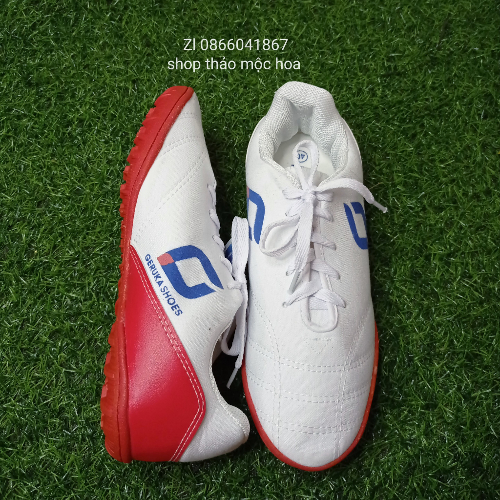 ⚡Khâu full đế ⚡Giày vải nam đá bóng , đá banh siêu bền, GRUKA đế 2 màu xanh , đỏ