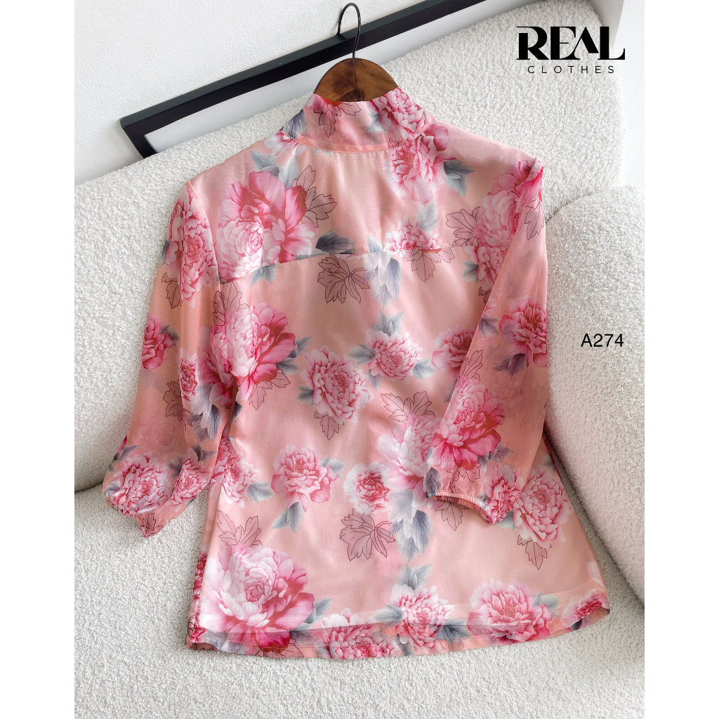 Áo chuchu hoa cam_REAL