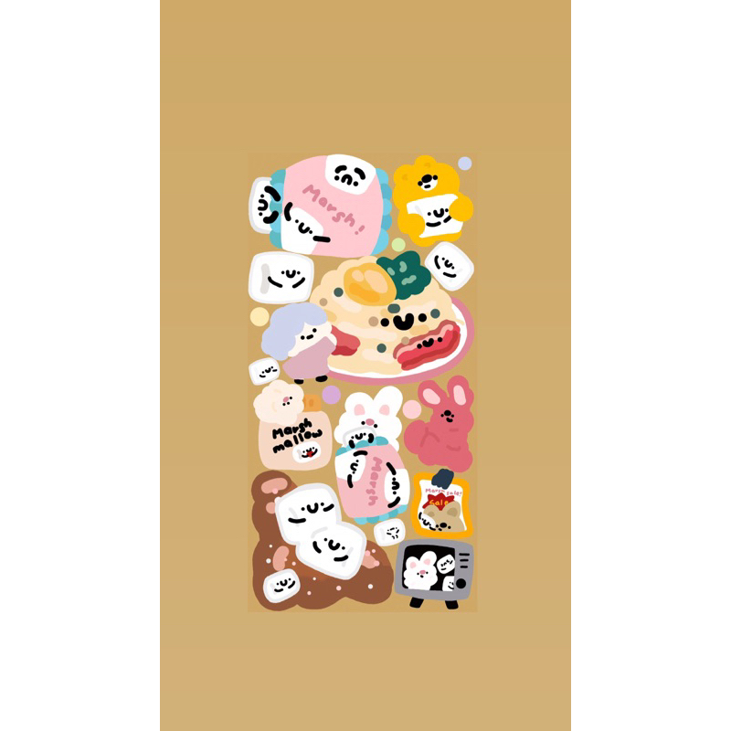 hình dán kẹo dẻo - mayisbychan stickers