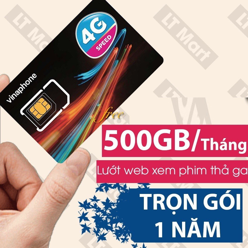 Sim 4G Max Băng Thông Vinaphone Sim Tốc Độ Cao U1500 Tặng 500GB/tháng - BH 1 Năm
