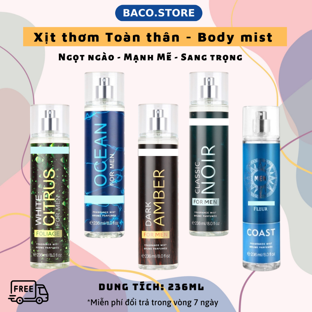 Xịt Thơm toàn thân, Xịt Thơm Body Victoria's Secret body mist 250ml Cực Thơm - Xịt là Mê