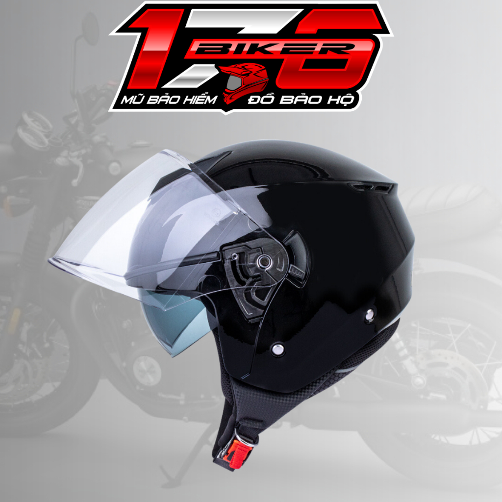 Mũ bảo hiểm 3/4 2 kính YOHE 852 - Form nhỏ gọn, trọng lượng nhẹ - BIKER 176 - Mũ bảo hiểm & Dầu nhớt Vũng Tàu