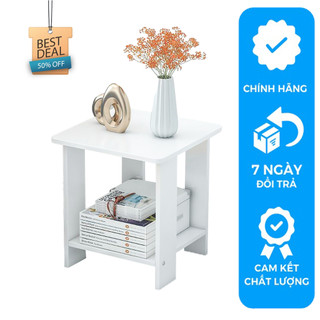 Bàn để đầu giường, Bàn trà, Bàn decor phòng, đen, vân gỗ, trắng Xplus84