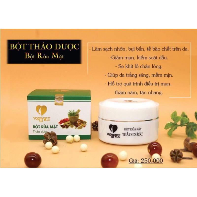 Bột Rửa Mặt Thảo Dược Yody White Phương Anh Hộp 100g/ Chai 200ml - Hương Shop