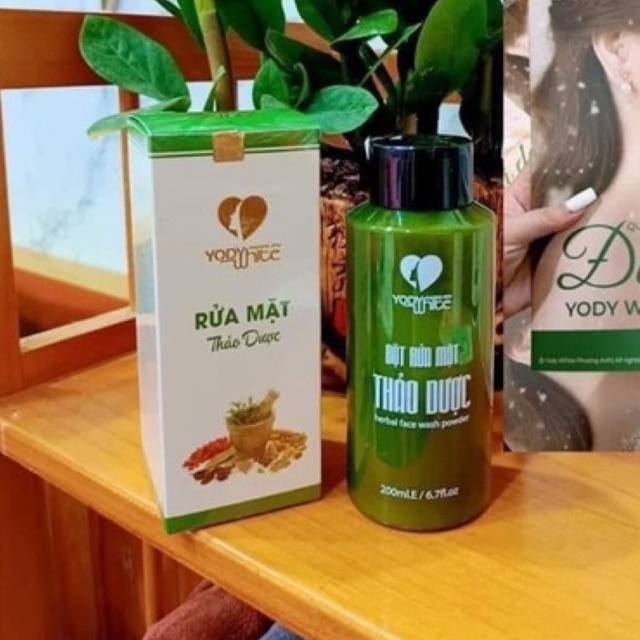 Bột Rửa Mặt Thảo Dược Yody White Phương Anh Hộp 100g/ Chai 200ml - Hương Shop