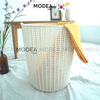 (HÀNG XUẤT KHẨU) Giỏ đựng đồ giặt giả đan Dáng Tròn