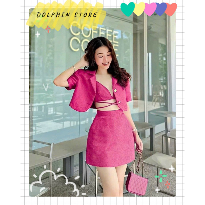 BIGSIZE Set vest bigsize - set blazer kèm bra bigsize - set đi biển bigsize