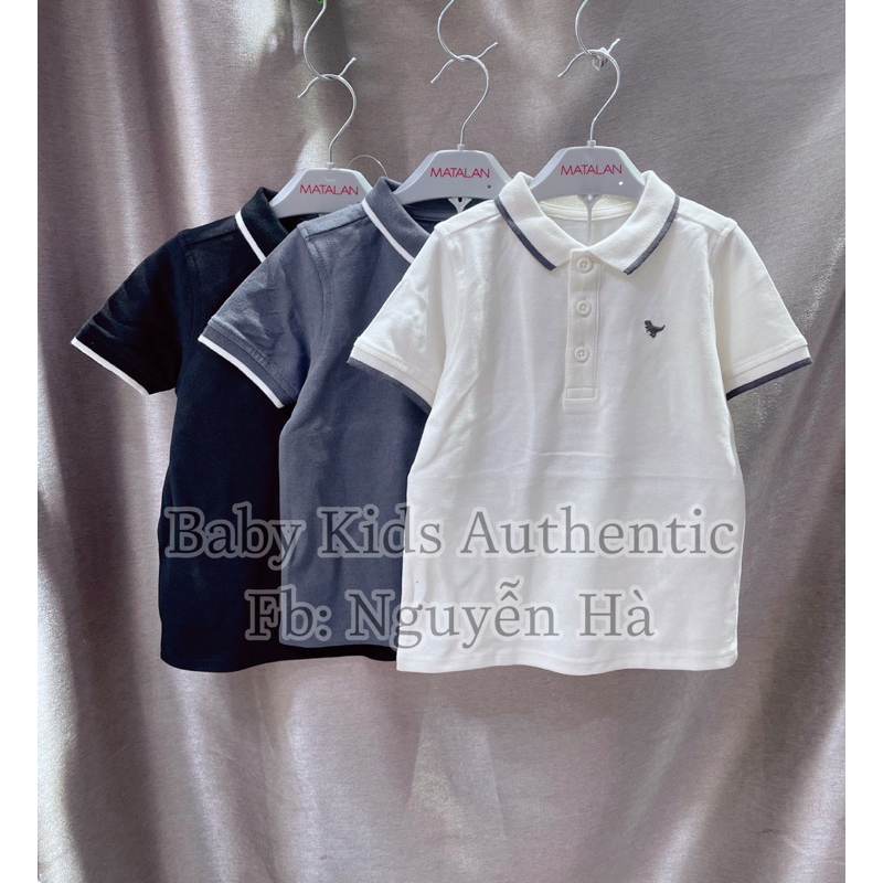 Set 3 áo polo gai bé trai size 12/18m 18/24m 3/4y 4/5y 5/6y