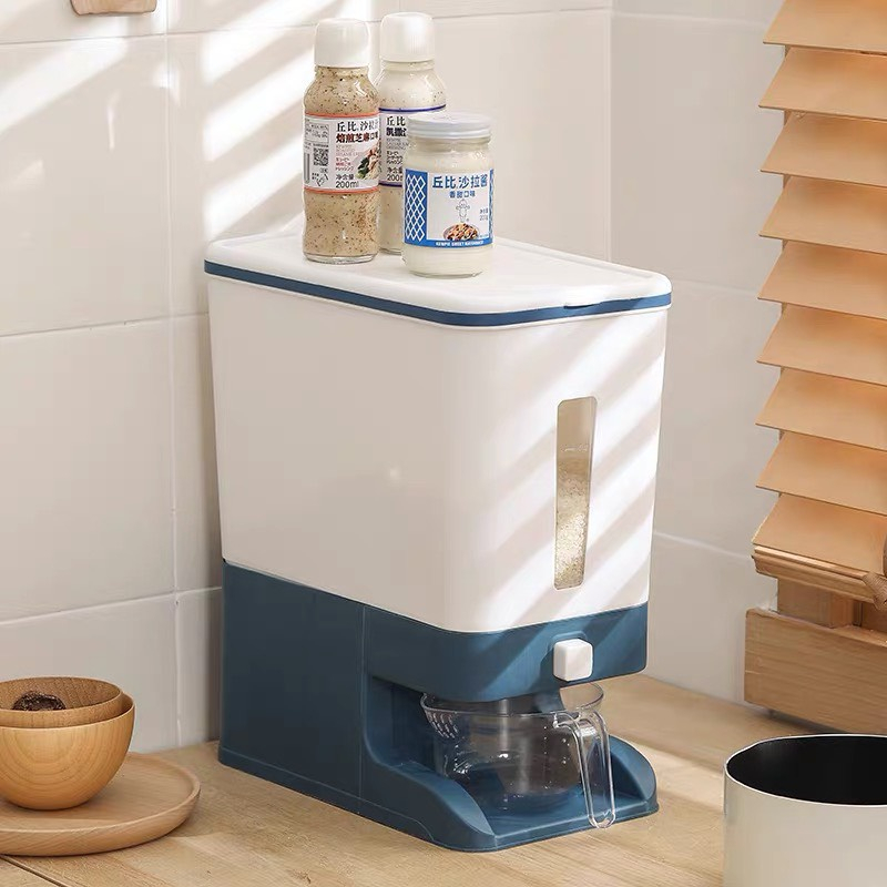 Thùng đựng gạo thông minh công nghệ nhật bản CECILA - chống ẩm, chống mối mọt, dung tích 12kg