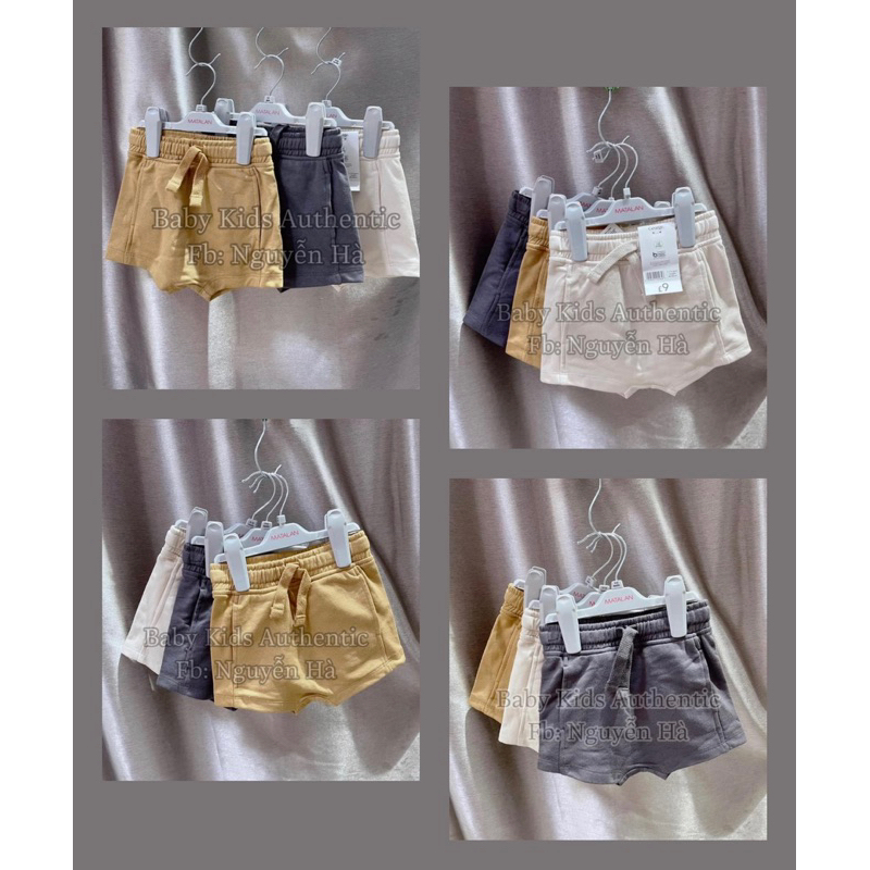 Set 3 quần đùi cotton nỉ cho bé trai size 12/18m 18/24m 2/3y 3/4y 4/5y 5/6y