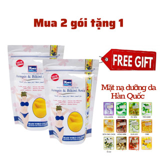 Muối tắm tẩy da chết body Yoko Thái lan trắng da  muối tẩy tế bào chết,tẩy thâm nách,bikini spa 220g Armpit Bikini Area