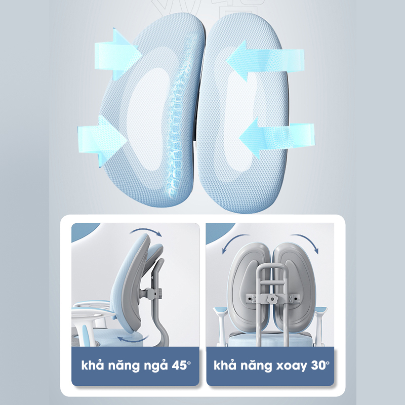 Ghế học sinh tùy chỉnh độ cao ghế chống gù chống cận cho học sinh tiểu học bảo hành 6 tháng