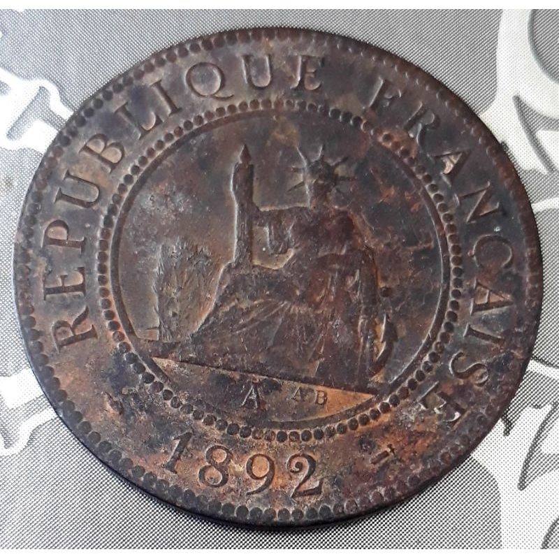 Đồng xu cổ Đông Dương hơn 100 năm (1892)