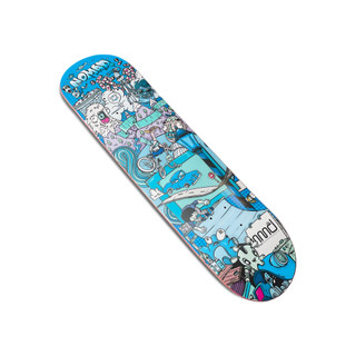 Mặt Ván Trượt Skateboard NOMAD ROAD BLUE DECK