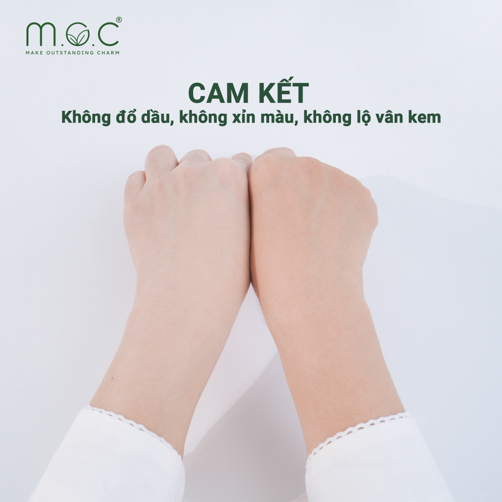 Kem Chống Nắng nâng tone trắng da siêu mướt M.O.C với SPF50+/PA++++ có size mini dùng đi lu llịch