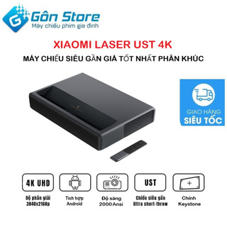 Xiaomi Laser Mijia 4k – Máy chiếu siêu gần Laser giá rẻ, khung hình chiếu 150inch