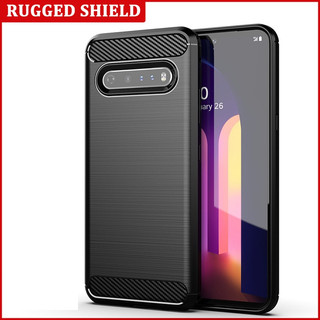 Ốp lưng LG V60 ThinQ chống sốc phay xước vân carbon hấp thụ nhiệt, Ốp chống sốc LG V60