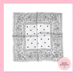 Khăn turban lụa vuông size 70x70cm Khăn bandana làm áo