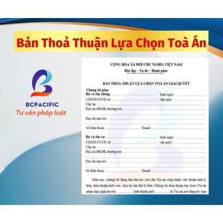 COMBO Hồ sơ LY HÔN THUẬN TÌNH mới nhất