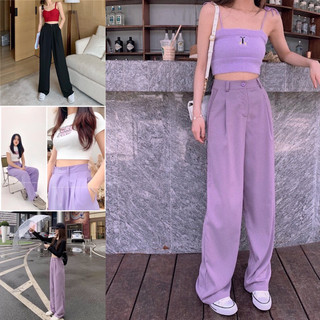 Quần nữ dáng dài,quần phom suông phong cách culottes D005