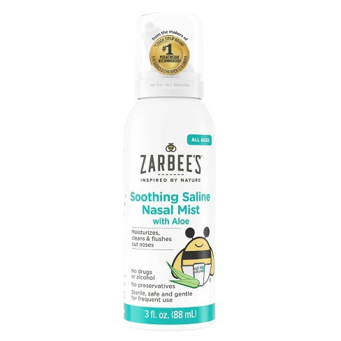 Xịt mũi Zarbee's Soothing Saline với lô hội (88ml)