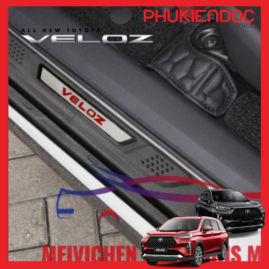 Bộ Ốp Chân Chống Trầy Toyota Veloz/Avanza 2020 - 2023 Nhập Khẩu