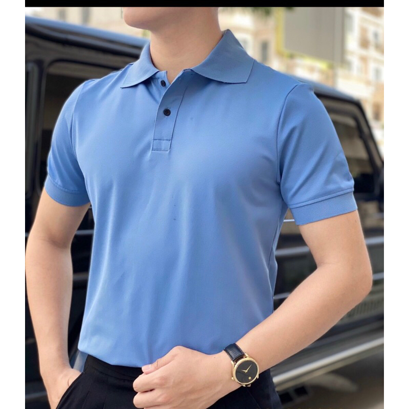 Áo Polo Nam Basis Nhiều Màu , Vải Cotton 4 Chiều dày dặn, có giãn thấm hút mồ hôi tốt