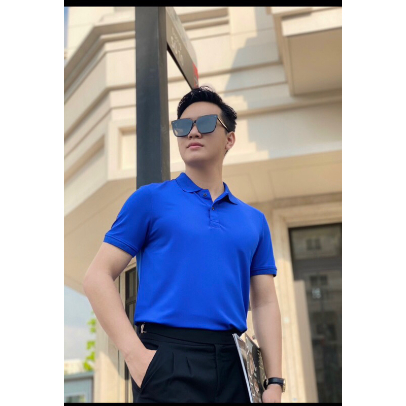 Áo Polo Nam Basis Nhiều Màu , Vải Cotton 4 Chiều dày dặn, có giãn thấm hút mồ hôi tốt
