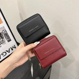 Ví cnk mini da trơn nắp gập fullbox nhiều ngăn