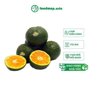 [HÀNG TẶNG KHÔNG BÁN] Cam sành Vàng Ngọt nhiều nước size 6-8 trái/kg - Túi 1kg - FoodMap Fruits