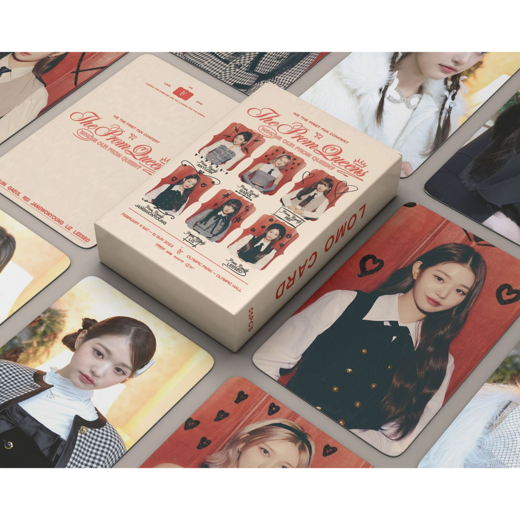 Bộ sưu tập IVE THE FIRST FAN CONCERT Lomo Card bo góc 54 ảnh thần tượng kpop