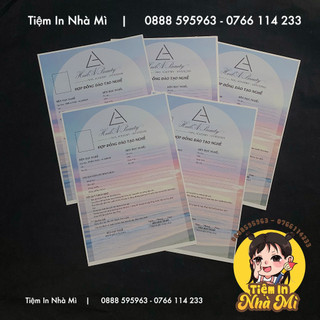 Hợp đồng đào tạo nghề Nail / Salon / Spa (thiết kế theo yêu cầu)